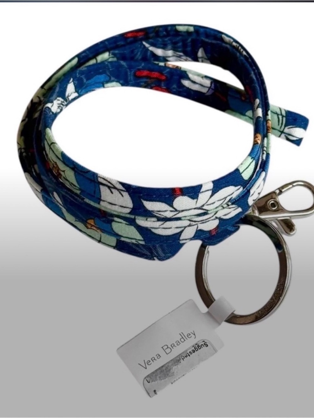 NWT VERA Bradley Wide Lanyard in Floral Bursts
